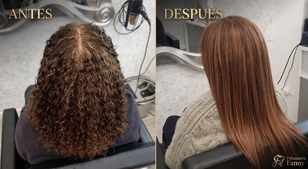 Alisado, tinte y mechas con tratamiento antiencrespamiento