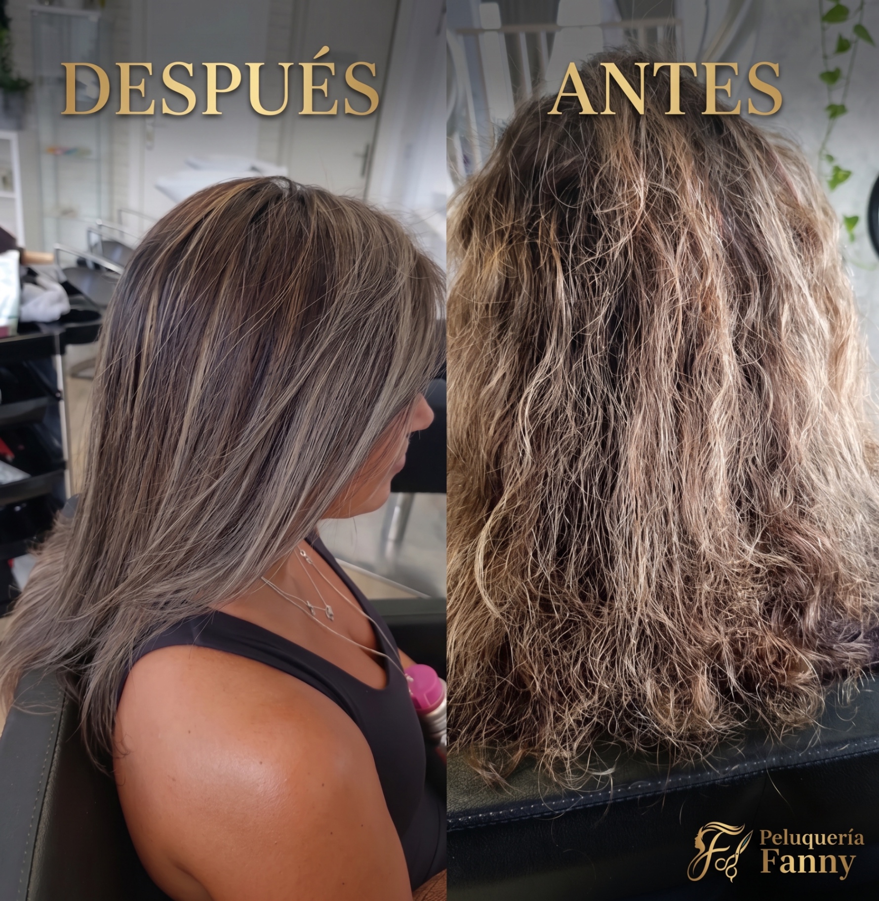 Mechas frías + tratamiento de hidratación